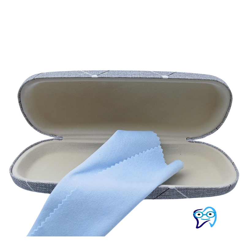 Gray Textured Spectacle Case - Image 2